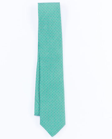 Green Tie 100% Silk